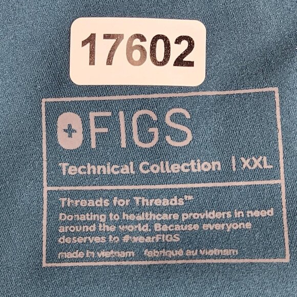 FIGS Scrub Pants Womens XXL Teal Blue Kade Technical Collection Cargo Pockets - Picture 10 of 11